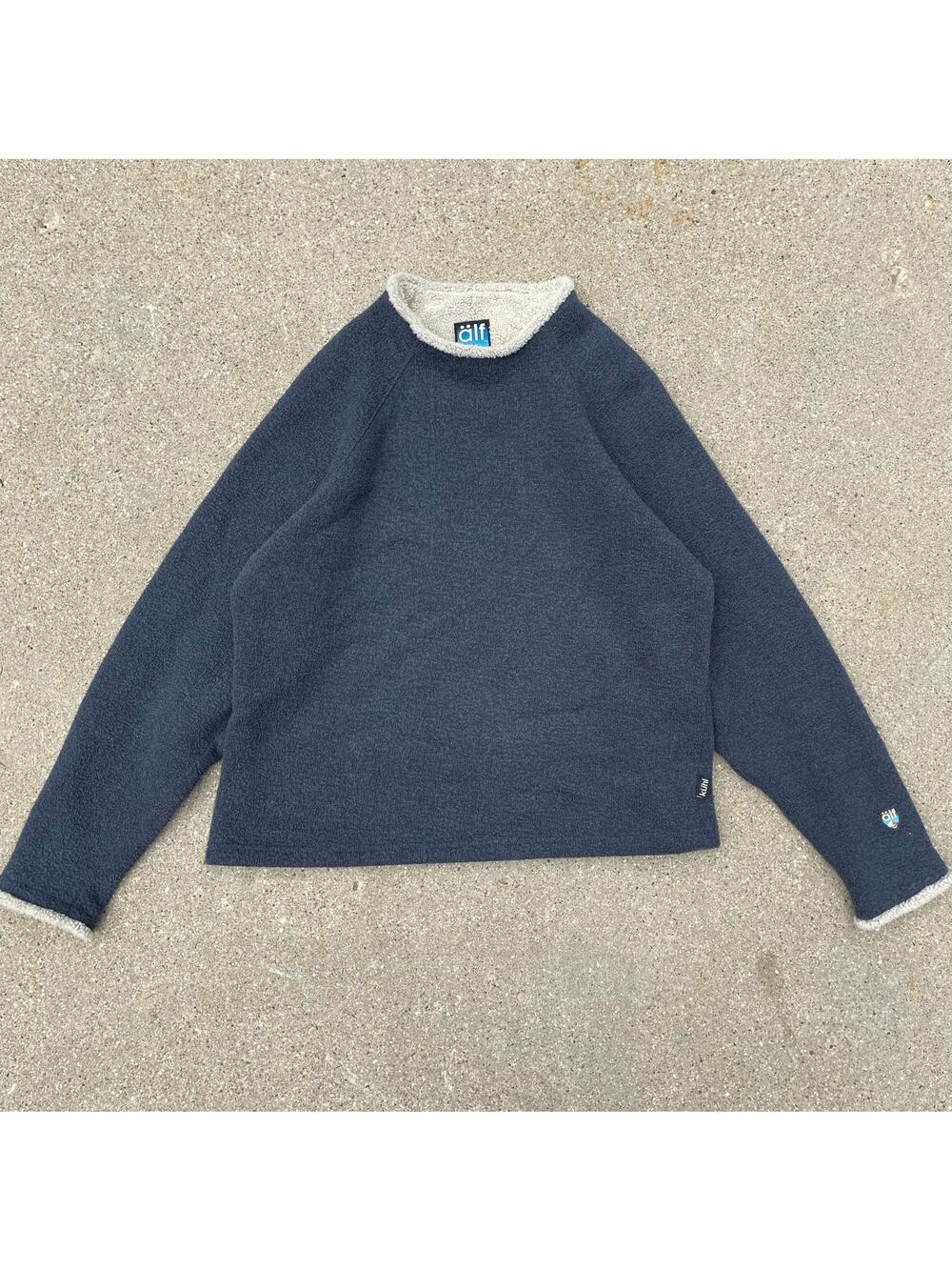 Vintage Alf Clothing Sweater Fleece Cropped Pullover Sherpa Collar Womens L